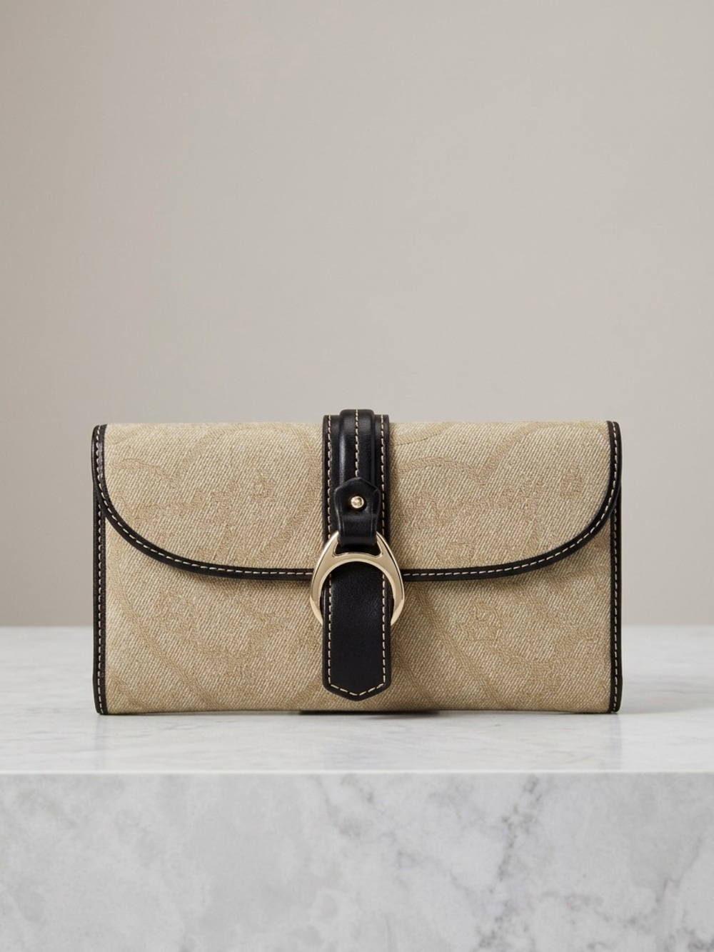 Chic Black and Tan Women's Wallet
